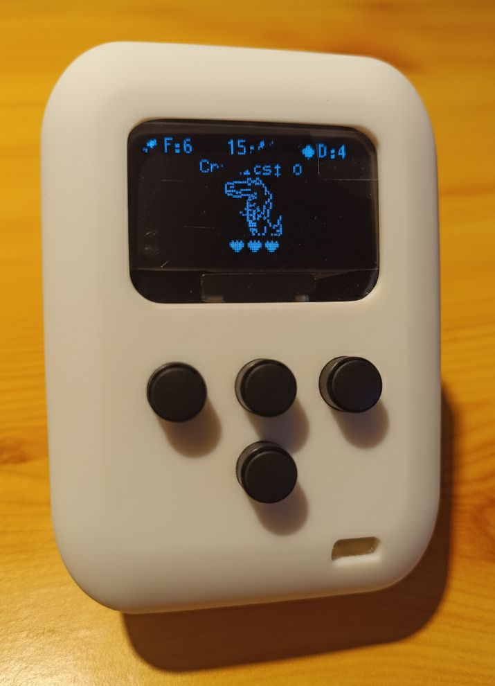 Sparkie the crocodile on the device screen